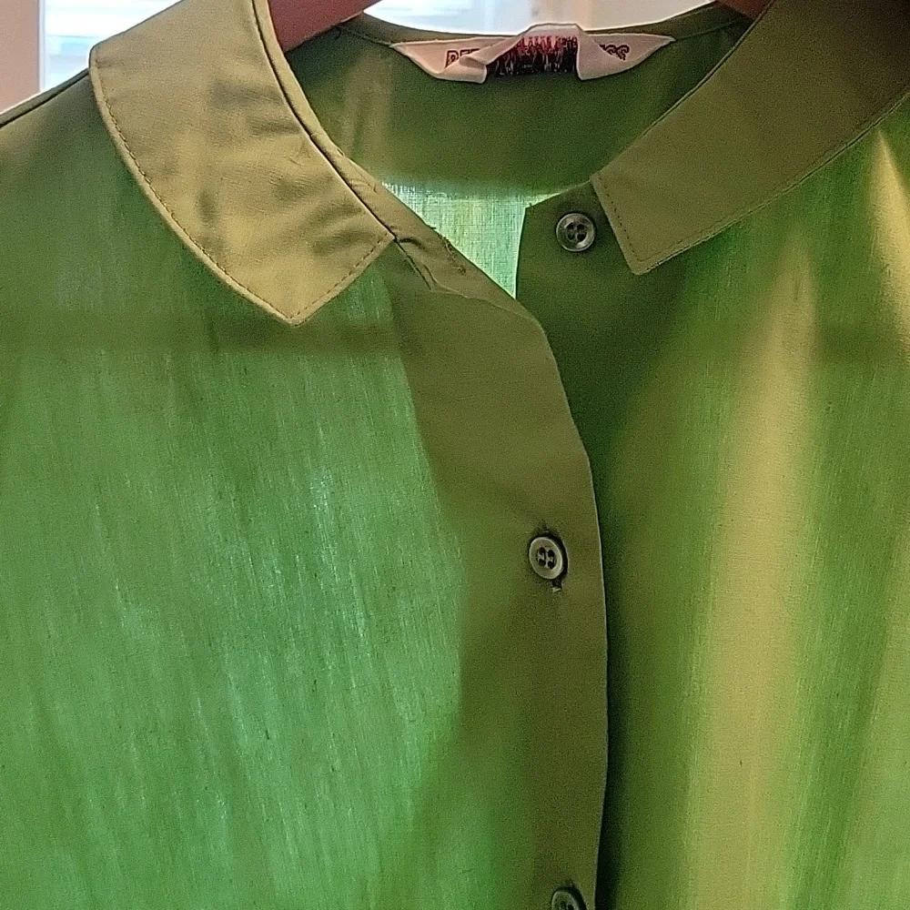 Vintage PermPress Green Top NWOT - Picture 10 of 15